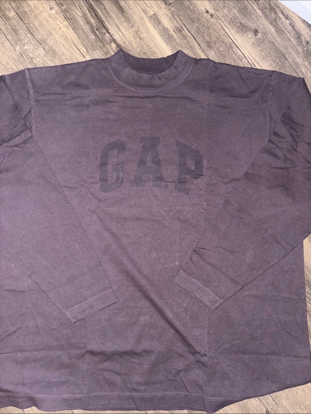Yeezy X Gap By Balenciaga Mock neck dove tee - limited drop - large NWOT - Picture 4 of 7